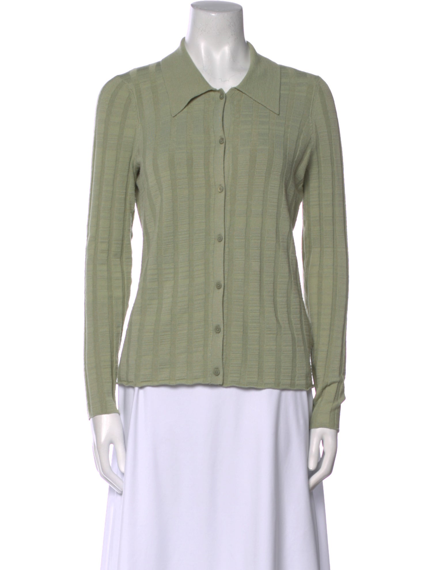 L'Agence Long Sleeve Button-Up Top