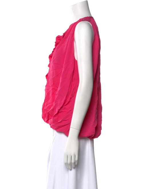 L'Agence Silk V-Neck Blouse