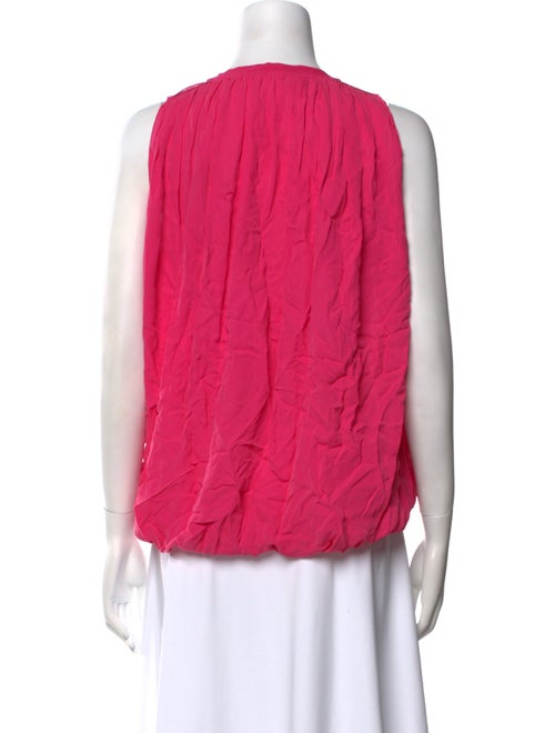 L'Agence Silk V-Neck Blouse