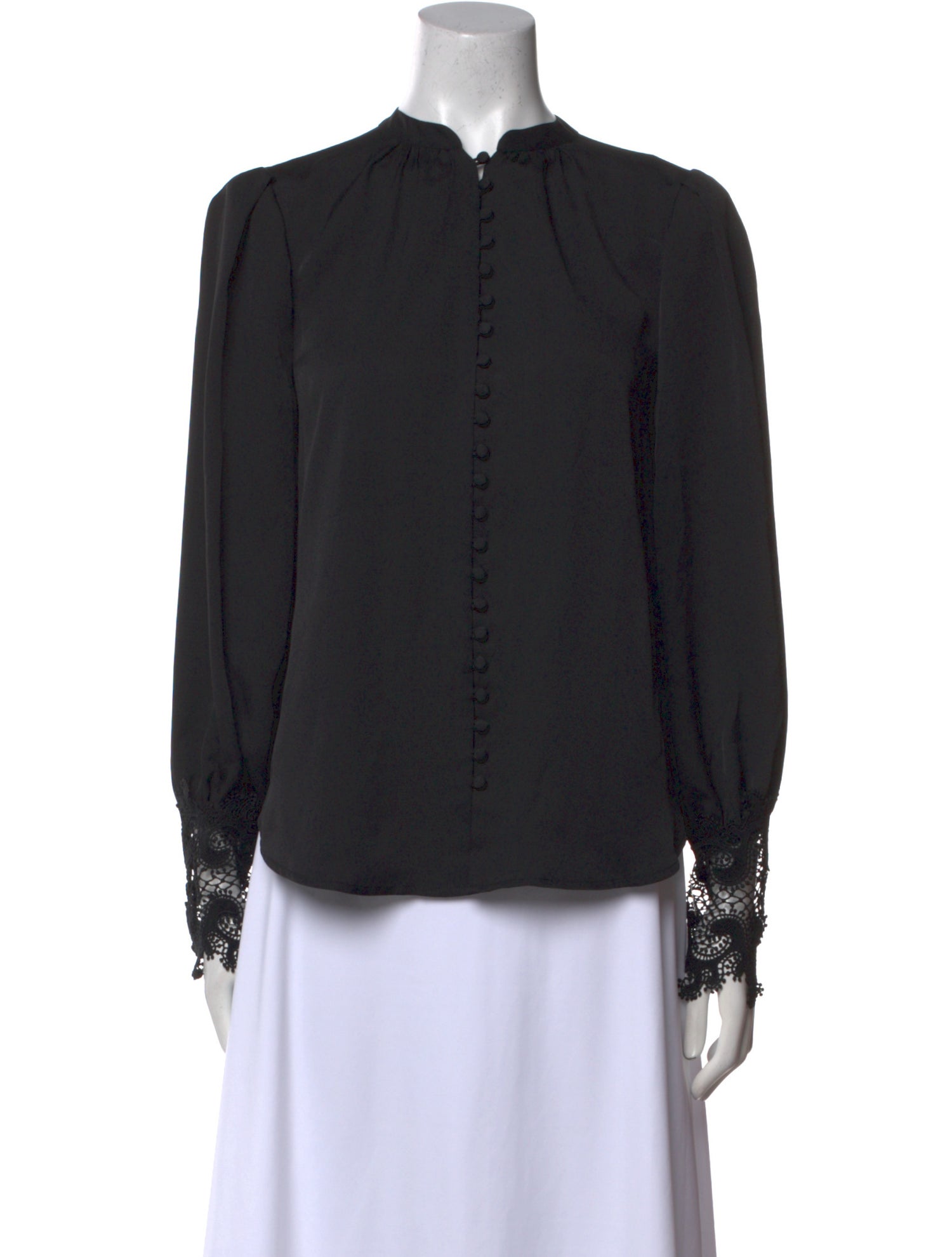 L'Agence Crew Neck Long Sleeve Blouse w/ Tags