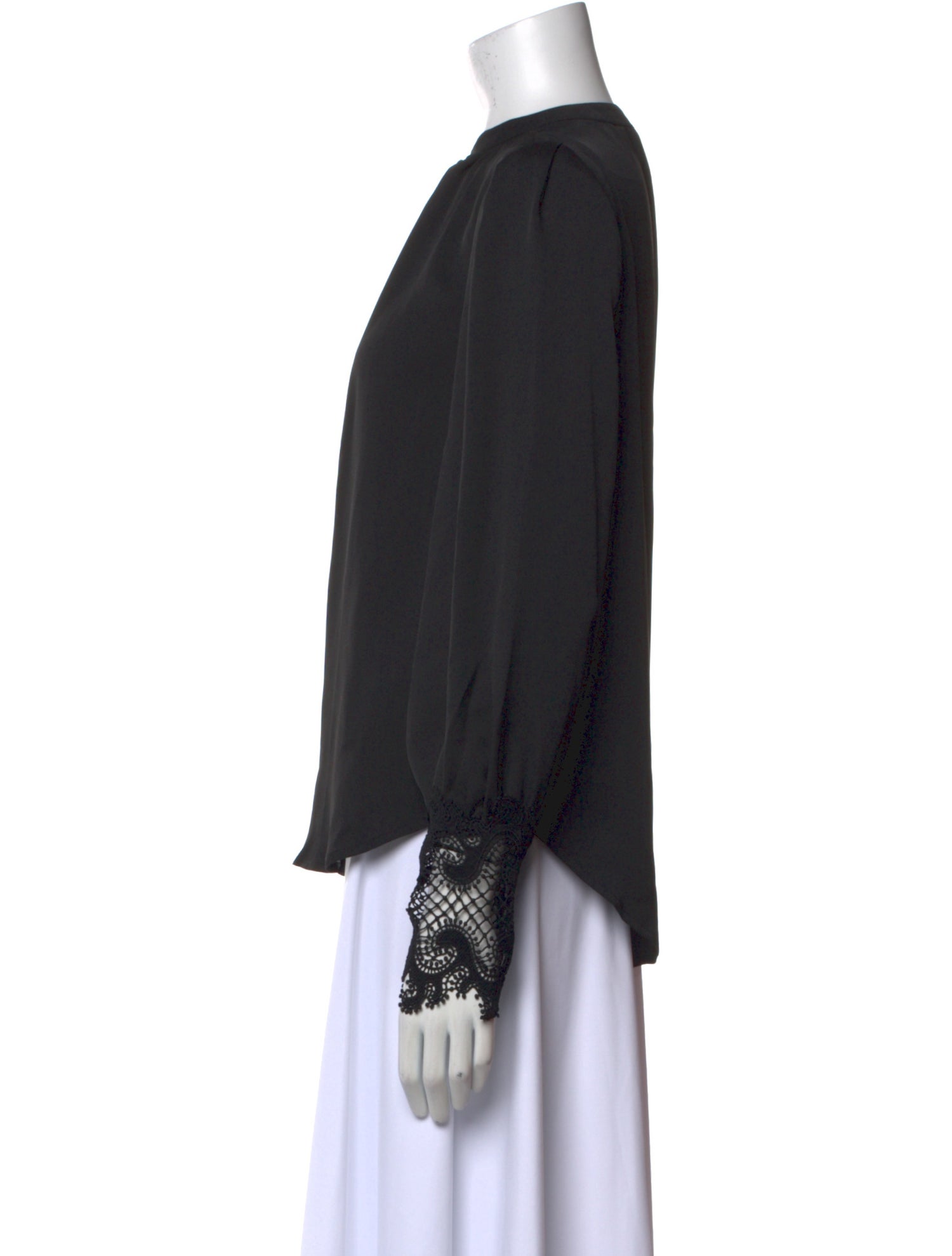 L'Agence Crew Neck Long Sleeve Blouse w/ Tags