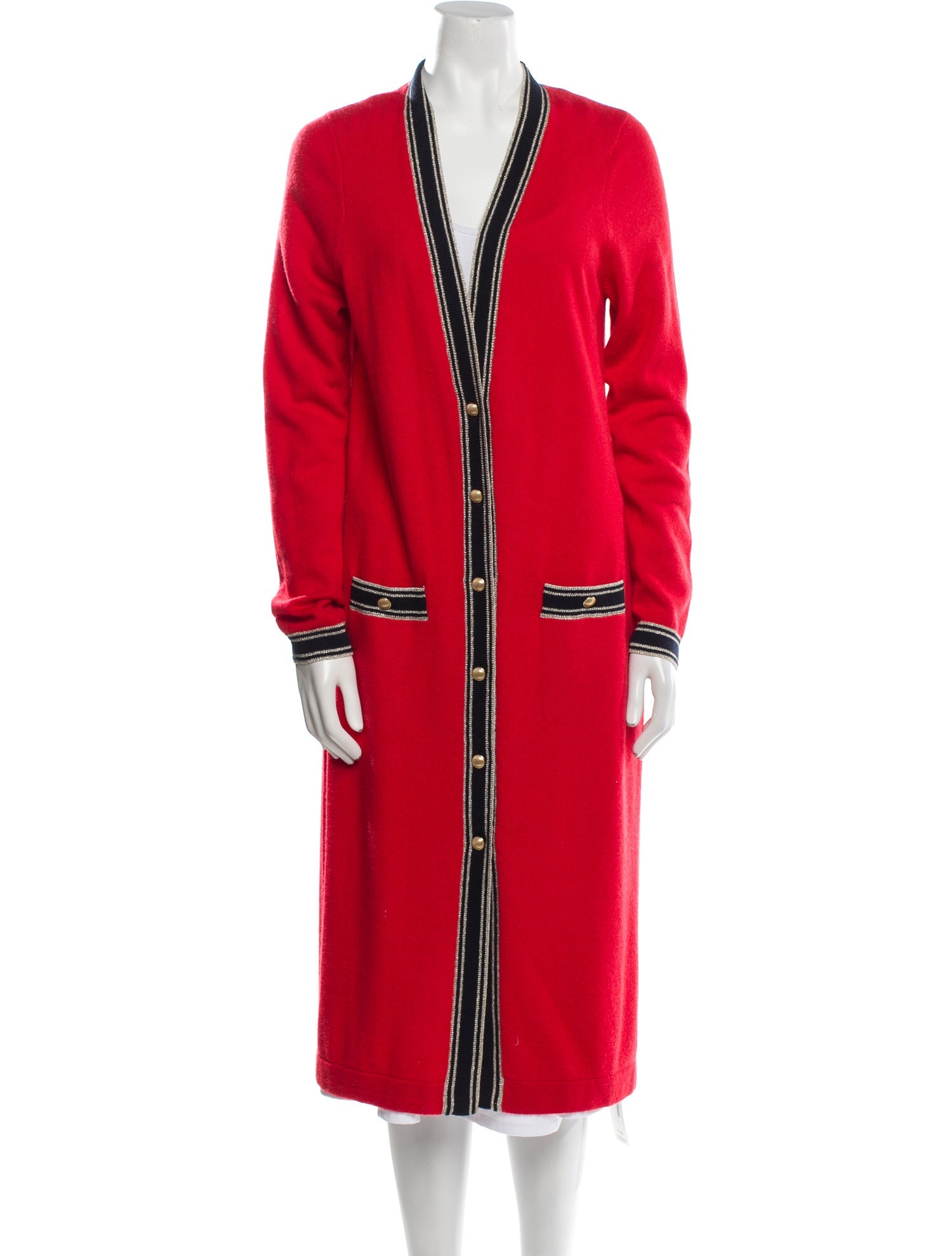 L'Agence Merino Wool V-Neck Sweater