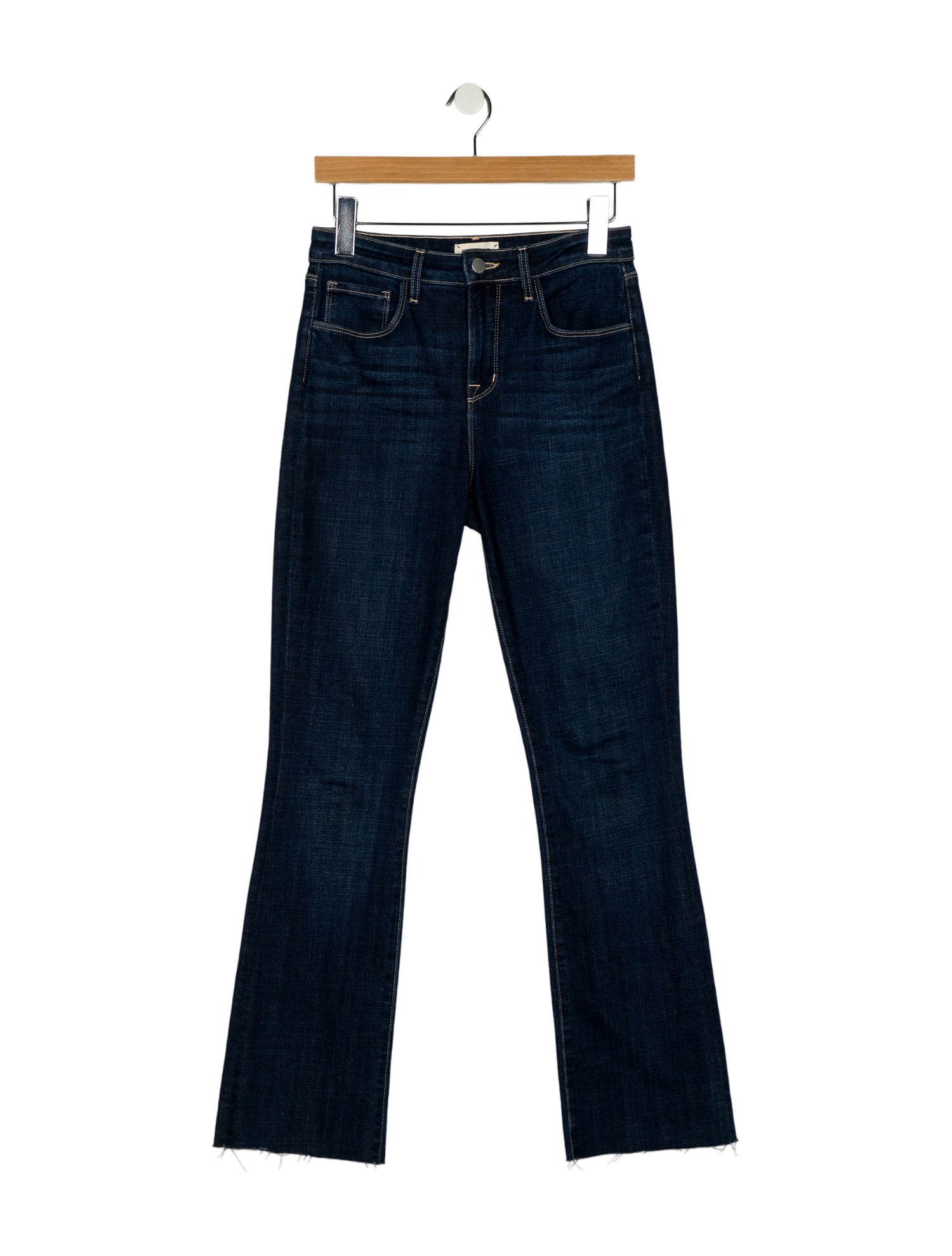 L'Agence Mid-Rise Straight Leg Jeans