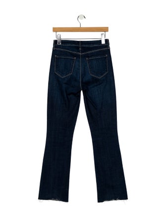 L'Agence Mid-Rise Straight Leg Jeans