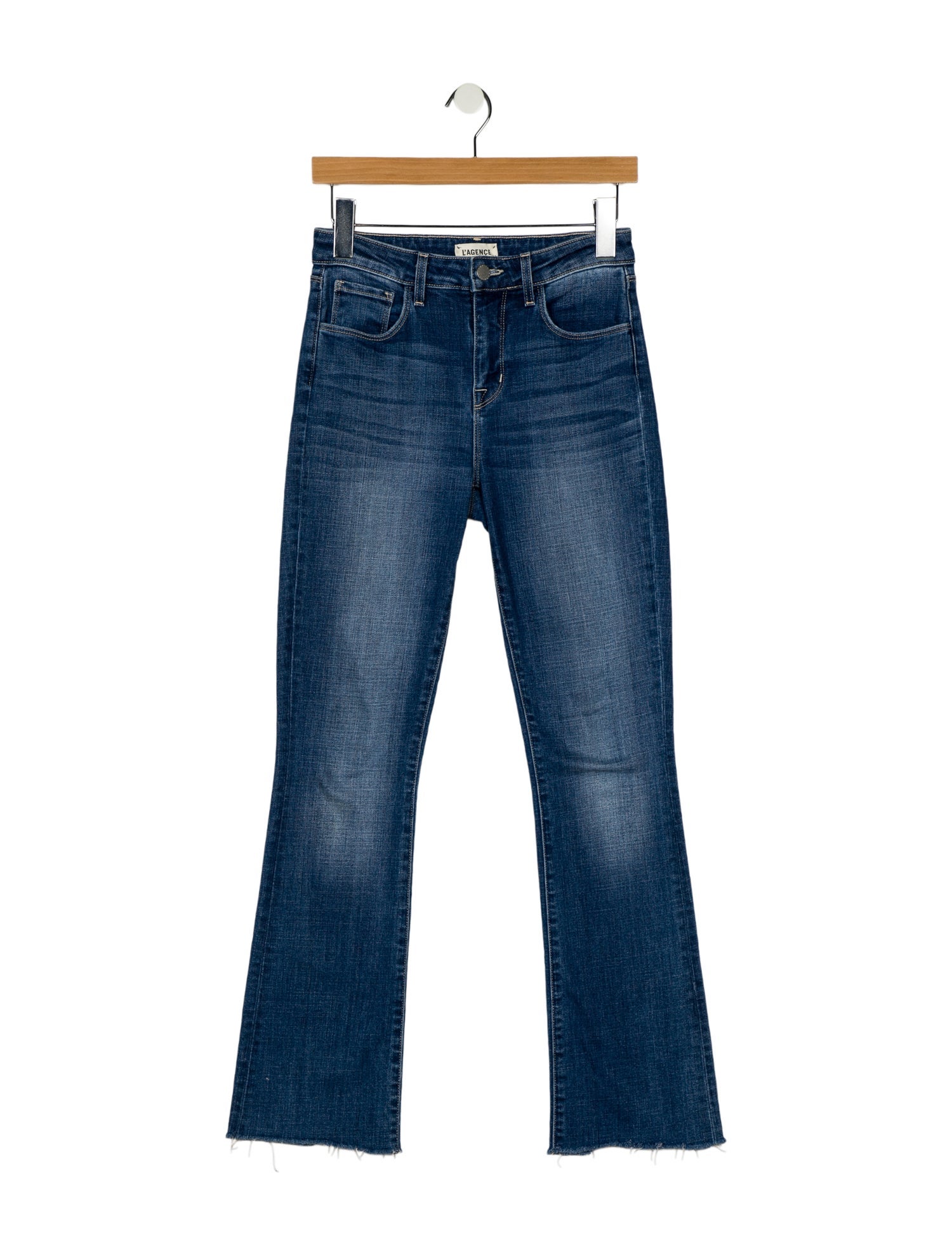 L'Agence Mid-Rise Straight Leg Jeans