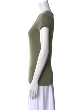 L'Agence V-Neck Short Sleeve T-Shirt