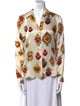 L'Agence Silk Printed Blouse
