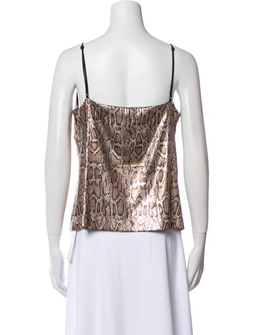 L'Agence Printed V-Neck Top