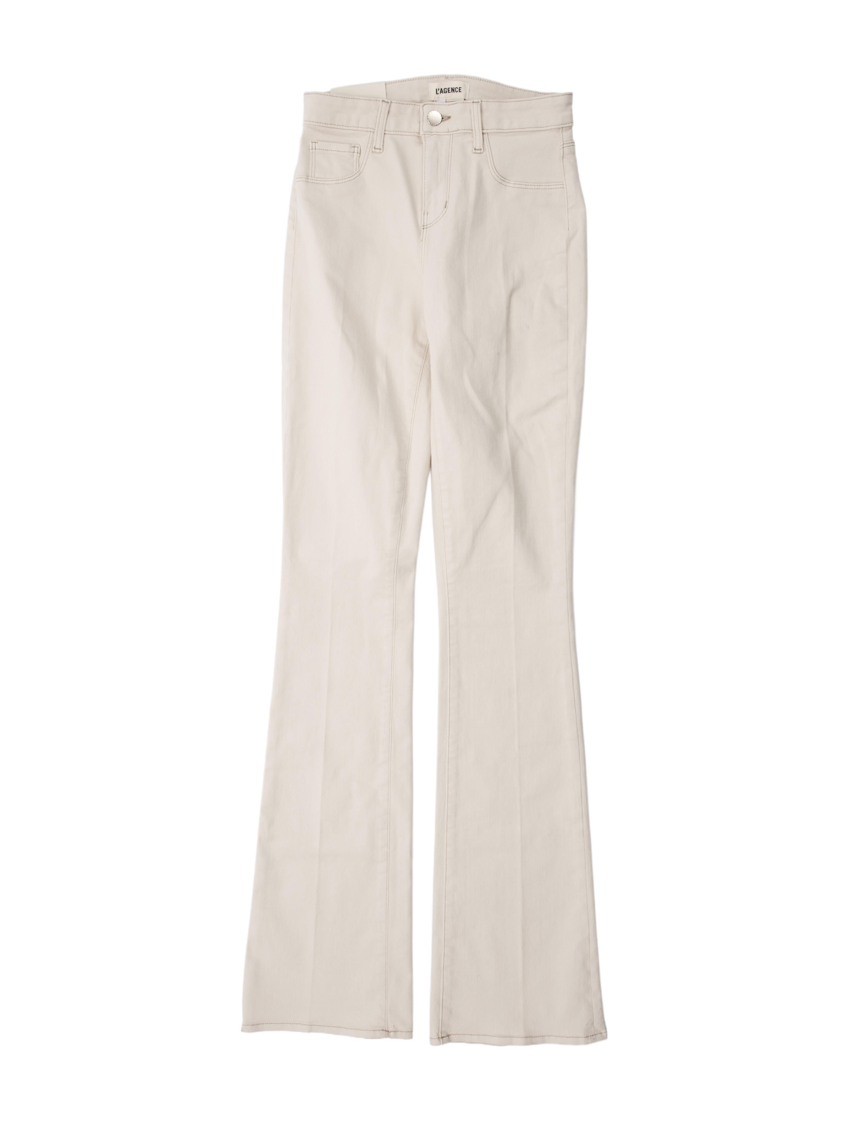 L'Agence Mid-Rise Straight Leg Jeans