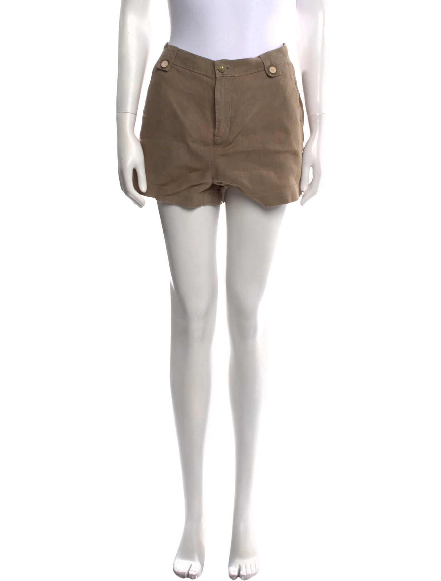 L'Agence Linen Mini Shorts