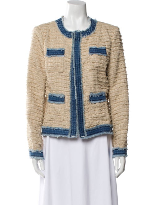 L'Agence Tweed Pattern Evening Jacket