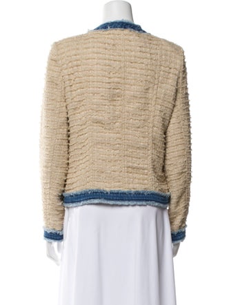 L'Agence Tweed Pattern Evening Jacket