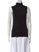 L'Agence Turtleneck Sleeveless Top
