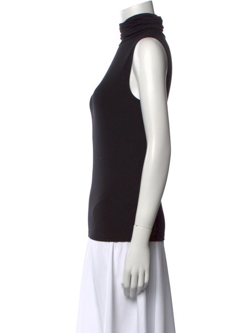 L'Agence Turtleneck Sleeveless Top