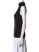L'Agence Turtleneck Sleeveless Top
