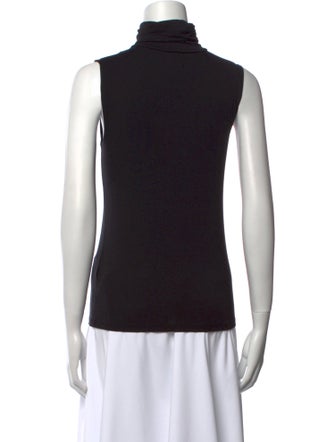 L'Agence Turtleneck Sleeveless Top