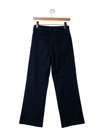 L'Agence Mid-Rise Wide Leg Jeans