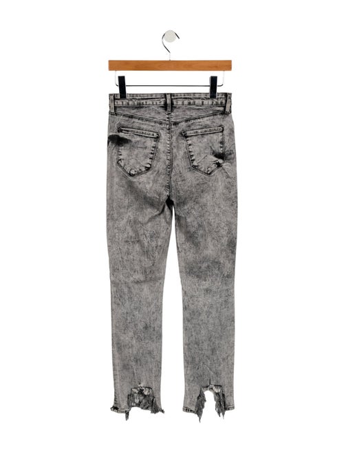 L'Agence Mid-Rise Straight Leg Jeans