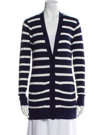 L'Agence Striped V-Neck Tunic