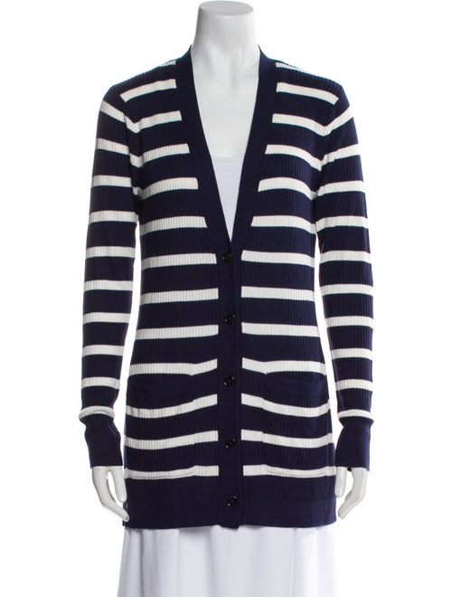 L'Agence Striped V-Neck Tunic