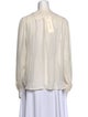 L'Agence Silk V-Neck Blouse