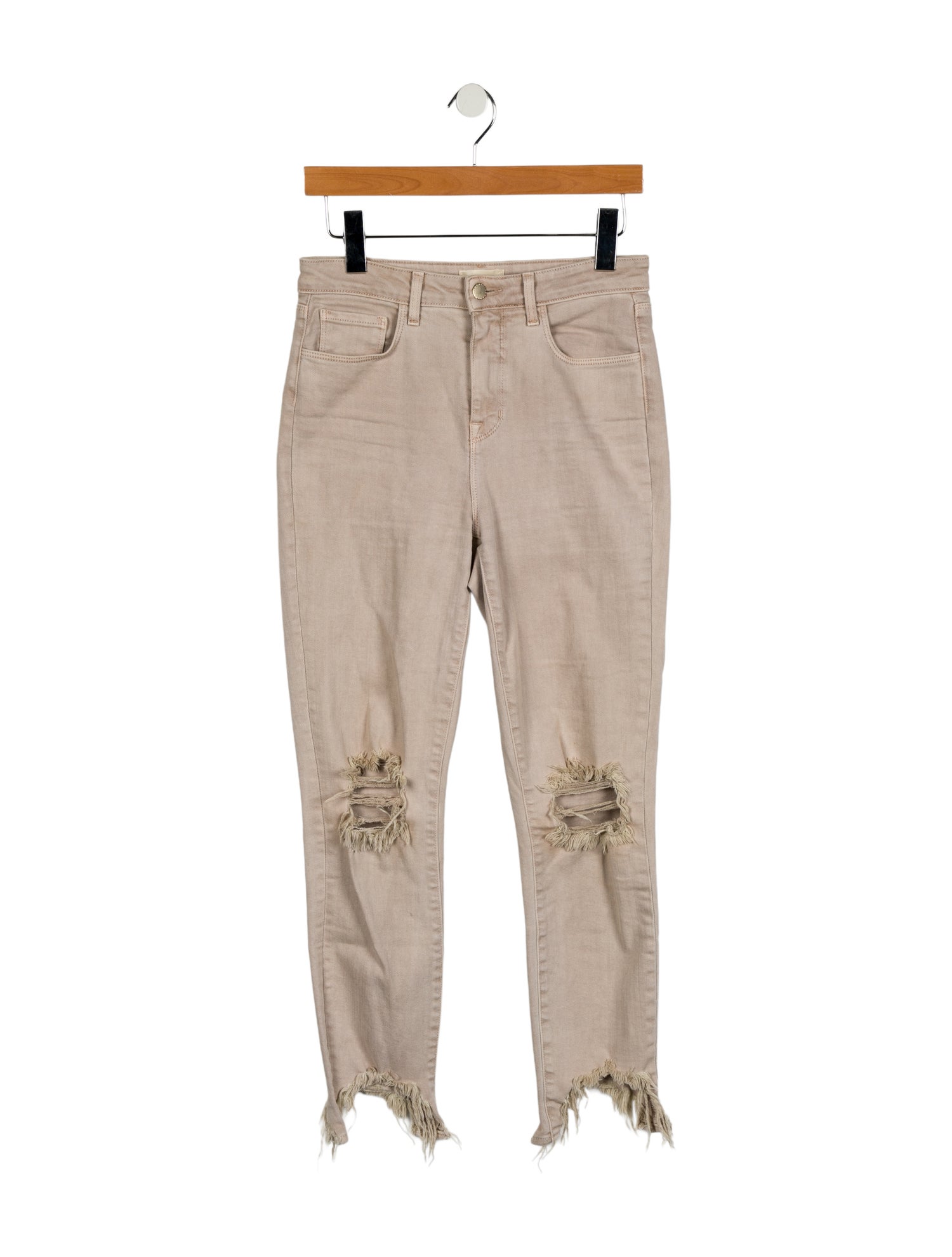 L'Agence High-Rise Straight Leg Jeans