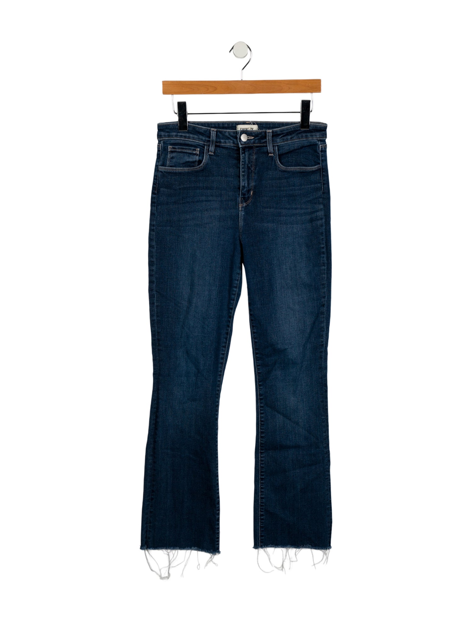 L'Agence Mid-Rise Straight Leg Jeans