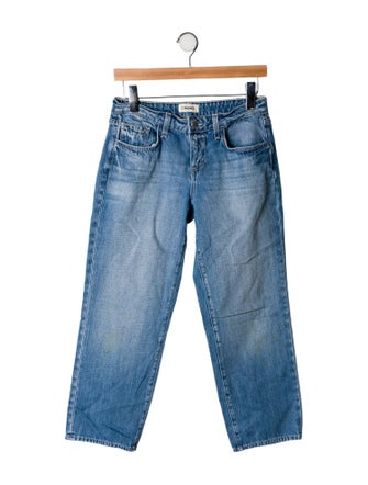 L'Agence Mid-Rise Straight Leg Jeans