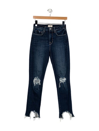 L'Agence Mid-Rise Straight Leg Jeans