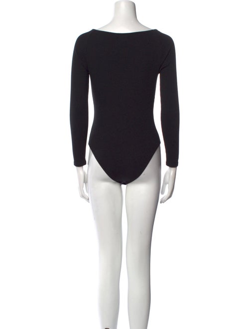 L'Agence V-Neck Long Sleeve Bodysuit