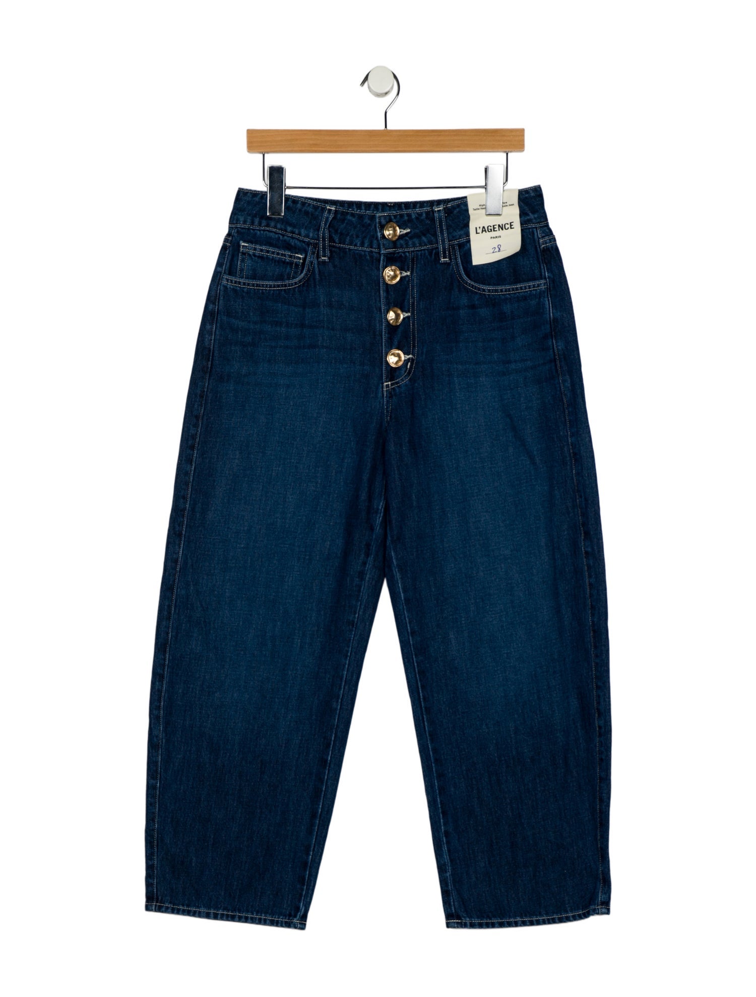 L'Agence High-Rise Straight Leg Jeans w/ Tags