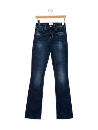 L'Agence Mid-Rise Straight Leg Jeans