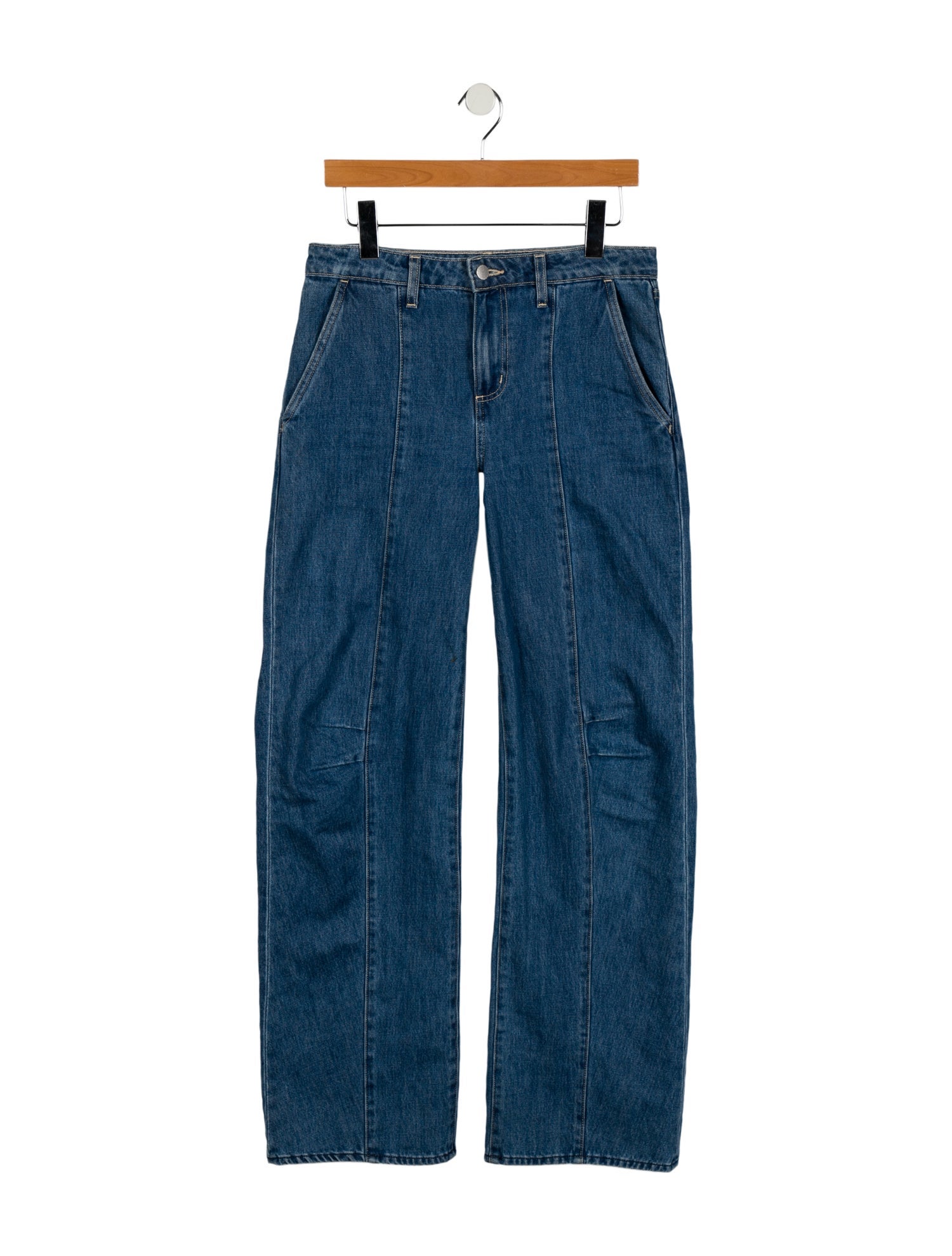L'Agence Mid-Rise Wide Leg Jeans