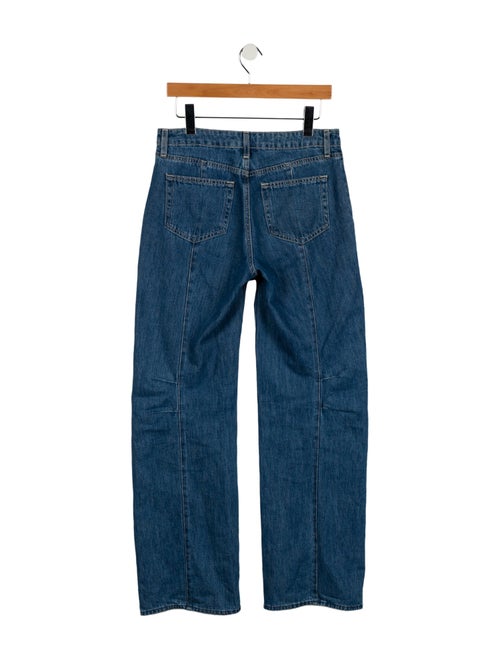 L'Agence Mid-Rise Wide Leg Jeans