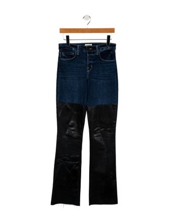 L'Agence Mid-Rise Wide Leg Jeans