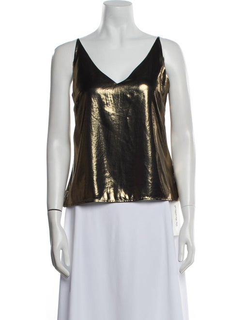L'Agence V-Neck Sleeveless Top