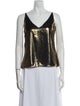 L'Agence V-Neck Sleeveless Top