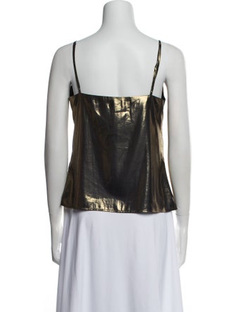 L'Agence V-Neck Sleeveless Top
