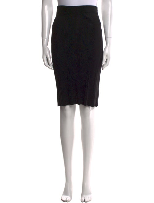 L'Agence Pleated Accents Knee-Length Skirt