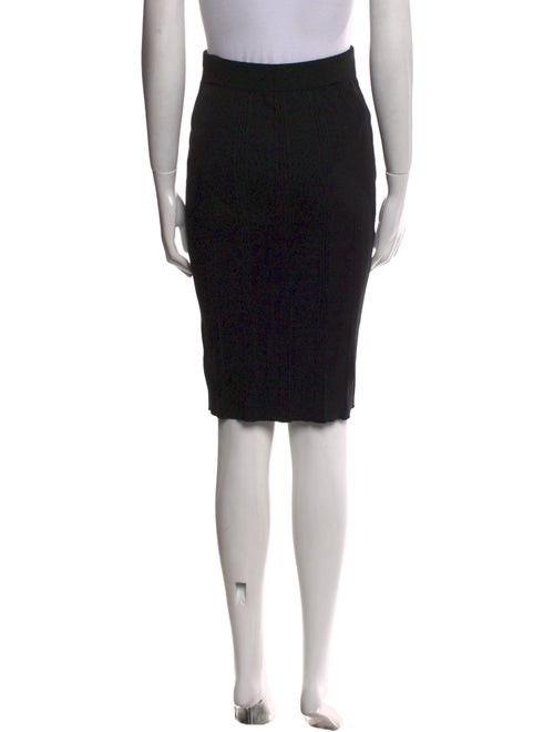 L'Agence Pleated Accents Knee-Length Skirt