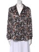 L'Agence Silk Printed Blouse
