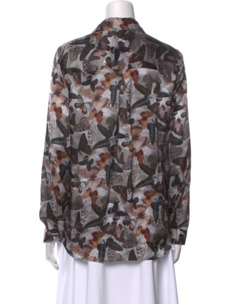 L'Agence Silk Printed Blouse