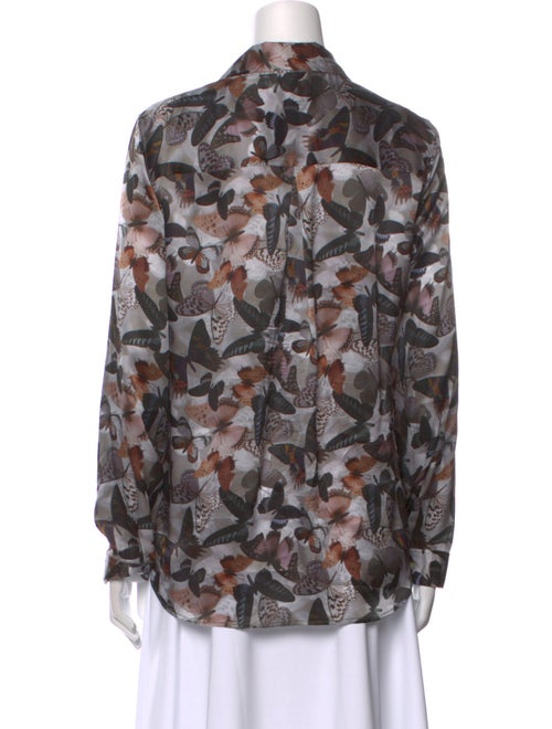 L'Agence Silk Printed Blouse