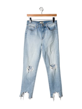 L'Agence Mid-Rise Straight Leg Jeans