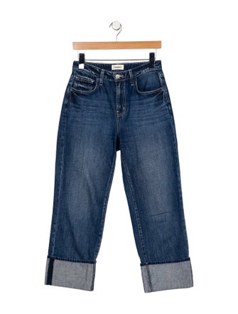 L'Agence Mid-Rise Straight Leg Jeans