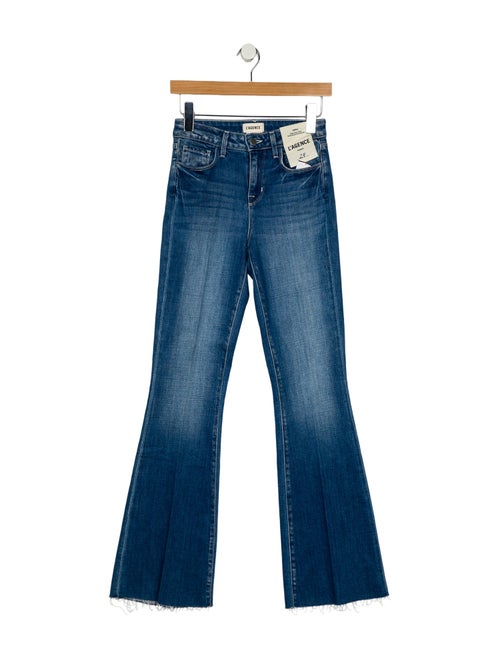 L'Agence Mid-Rise Wide Leg Jeans