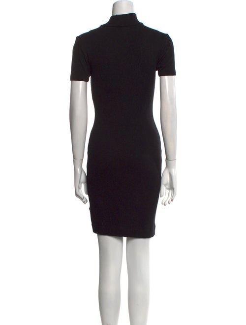 L'Agence Mock Neck Knee-Length Dress
