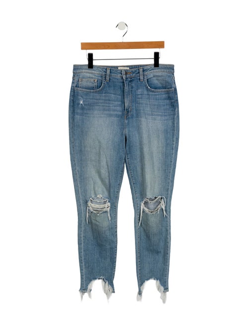 L'Agence High-Rise Straight Leg Jeans
