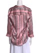 L'Agence Silk Printed Blouse