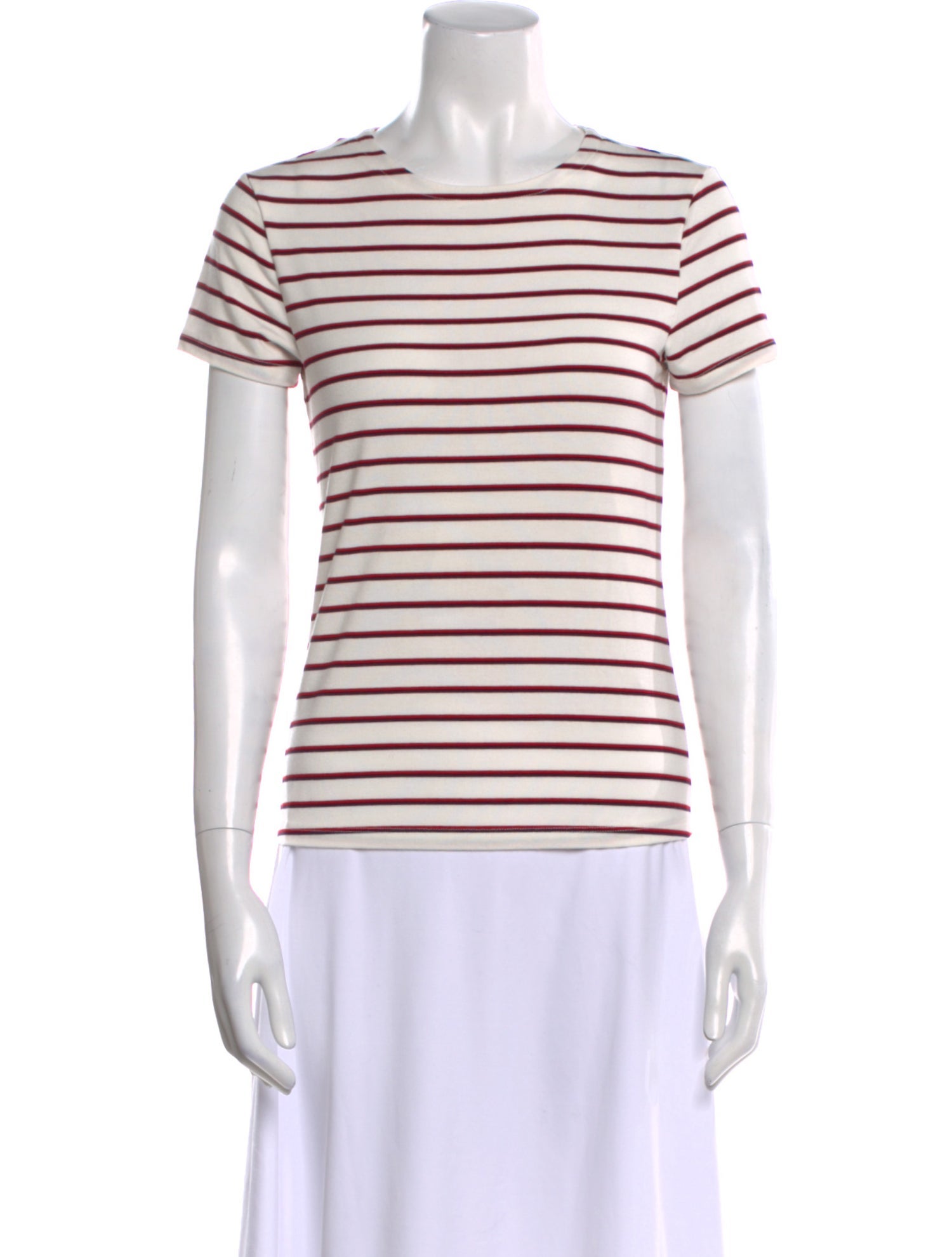 L'Agence Striped Crew Neck T-Shirt w/ Tags